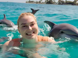 Fun Adventure in Punta Cana Unforgettable Swimming Moments with Dolphins